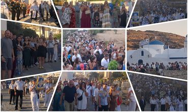 Πολύς κόσμος και φέτος στην Παναγιά του Χάρου στους Λειψούς - Το σπάνιο όνομα και τα ξερά κρίνα που ανθίζουν...