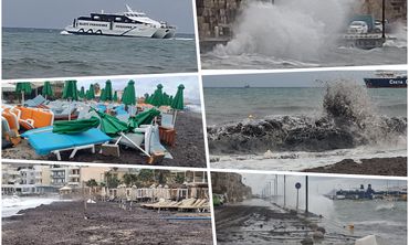 Προβλήματα και στην Κω από την κακοκαιρία – Πλημμύρισαν δρόμοι και προκλήθηκαν ζημιές σε παραλιακές επιχ/σεις