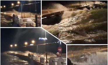 Ισχυροί άνεμοι σαρώνουν την Κω - Έσπασαν τα μπλόκια στο λιμάνι