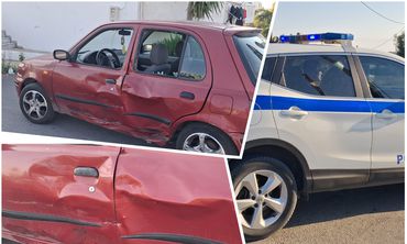 Τροχαίο ατύχημα στο Τιγκάκι - Αυτοκίνητο συγκρούστηκε με δίκυκλο 