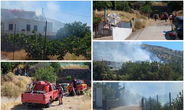 Νίσυρος: Άμεση κατάσβεση πυρκαγιάς στους Πάλους – Κινητοποιήθηκαν πολίτες και εθελοντές
