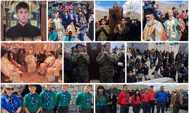 Πλήθος πιστών στην Πολυαρχιερατική Θεία Λειτουργία και τη λιτανεία του Οσίου Σάββα του εν Καλύμνω 