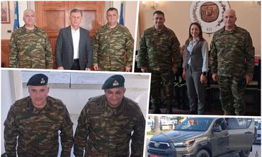 Εθιμοτυπικές επισκέψεις του νέου Δκτη της 80 ΑΔΤΕ Γ. Γαρουφαλιά σε φορείς του νησιού