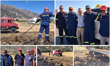 Φωτιά στην Καρδάμαινα – Άμεση επέμβαση απέτρεψε την επέκτασή της