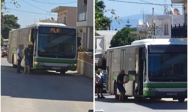 Κυκλοφοριακό χάος στο Πλατάνι – Λεωφορείο της Δημ. Συγκοινωνίας έμεινε από καύσιμα στη μέση του δρόμου 