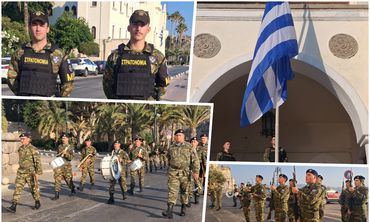 Έπαρση της σημαίας στο Διοικητήριο Κω