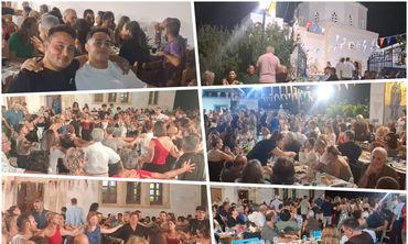 Κέφι και χορός στο πανηγύρι της Παναγίας στο Λαγούδι