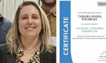 Η προπονήτρια ποδηλασίας Ταμάρα Μαρία Τουμπαζή έλαβε από τη Διεθνή Ομοσπονδία Ποδηλασίας (UCI) το πτυχίο προπονητικής επιπέδου ΙΙ (LEVEL II)