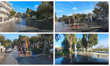 Ζημιά σε κεντρικό αγωγό ύδρευσης στην οδό Γρηγορίου Ε’ – Διακοπή υδροδότησης