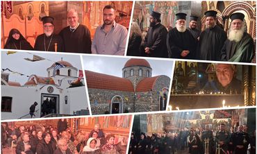 Με λαμπρότητα ο Πανηγυρικός Εσπερινός του Οσίου Σάββα του εν Καλύμνω