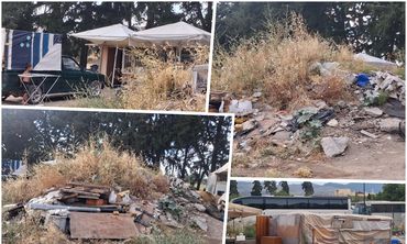 Επιχείρηση απομάκρυνσης των Ρομά από την είσοδο της πόλης