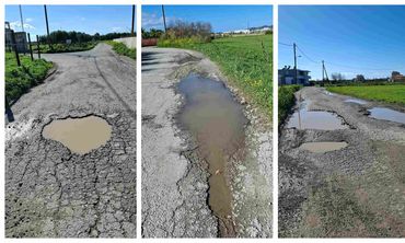 Παράπονα αναγνώστριας για τις λακκούβες στο Μαρμάρι