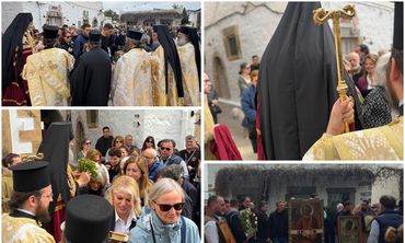 Με μεγάλη συμμετοχή η περιφορά εικόνων και λειψάνων στην Πάτμο