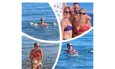 Οι χειμερινοί κολυμβητές στην Κω συνεχίζουν τα μπάνια τους παρά τις χαμηλές θερμοκρασίες