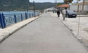 Ολοκληρώθηκαν οι εργασίες σκυροδέτησης στο δρόμο του Καμαριου Κεφάλου 