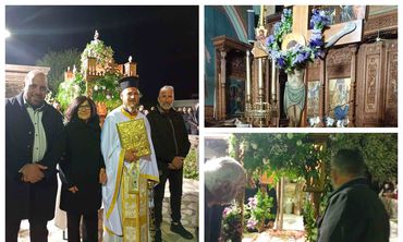 H περιφορά του Επιταφίου στoν Ι.Ν. Κοιμήσεως της Θεοτόκου στην Αντιμάχεια