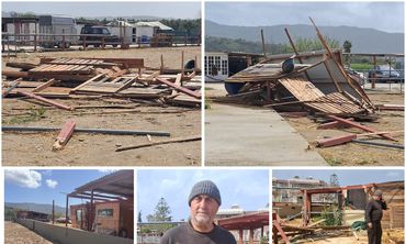 Μεγάλες καταστροφές από την κακοκαιρία στο “Ericas Horse Farm” στο Μαρμάρι