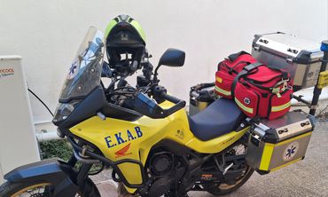 Ξανά στους δρόμους της Κω η μοτοσυκλέτα του ΕΚΑΒ