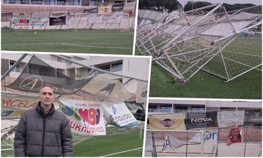 Ζημιές προκάλεσε ανεμοστρόβιλος στο παλαιό γήπεδο Ανταγορας 