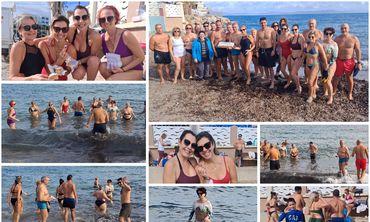 Πρωινό μπάνιο και κοπή πίτας για τους Χειμερινούς Κολυμβητές Κω