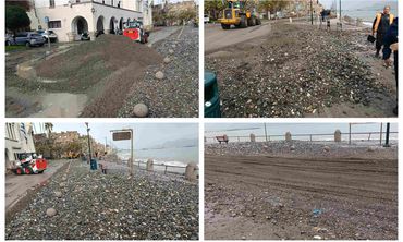 H σημερινή εικόνα του λιμανιού της Κω μετά την κακοκαιρία