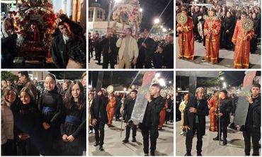 Με κατάνυξη η περιφορά του Επιταφίου στον Άγιο Γεώργιο Πυλίου