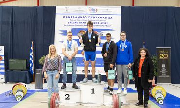 12 πανελλήνια ρεκόρ ο Παναγιώτης Σπύρου του Ανταγόρα στο Πανελλήνιο Πρωτάθλημα Αρσης Βαρών