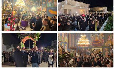 H περιφορά του Επιταφίου στoν Ι.Ν. Αποστόλων στην Αντιμάχεια