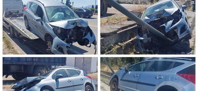 Τροχαίο ατύχημα στον Λινοπότη – Αυτοκίνητο προσέκρουσε σε κολόνα φωτισμού