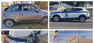 Τροχαίο ατύχημα στο Ψαλίδι - Μηχανάκι συγκρούστηκε με ΙΧ αυτοκίνητο