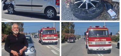 Τροχαίο ατύχημα στον Επαρχιακό - Συγκρούστηκαν 2 αυτοκίνητα