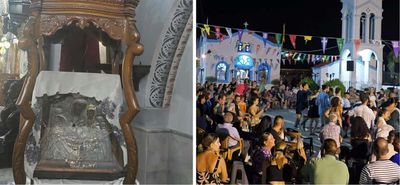 Κοσμοσυρροή στην Ψέριμο για την Παναγιά τη “Μελαχρινή”