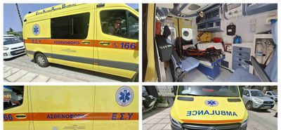 «Ετοιμοπόλεμο» στους δρόμους της Κω το νέο ασθενοφόρο που δώρισε ο Παγκωακός Σύλλογος Αδελαΐδας