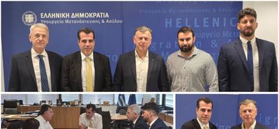 Συνάντηση του Δημάρχου Θ. Νικηταρά με τον Υπ. Μετανάστευσης - Πρόταση για "ενίσχυση" του Δήμου 
