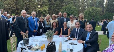 Ο Γιάννης Παππάς στη δεξίωση για την 51η επέτειο της Αποκατάστασης της Δημοκρατίας 