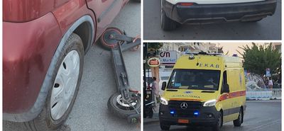 Τροχαίο ατύχημα με πατίνι στο λιμάνι της Κω - Στο νοσοκομείο μεταφέρθηκε η οδηγός του