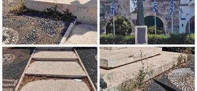 Αναγνώστης: Ούτε να μνημεία μας δεν μπορούμε να φροντίσουμε – Γεμάτο χόρτα και σκουπίδια το μνημείο των Ηρώων στην Κω