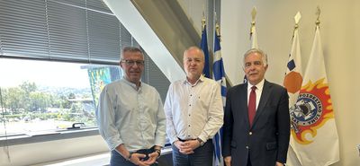 Επίσκεψη του Β. Υψηλάντη και του Σ. Καμπουράκη στον Αρχηγό του Πυροσβεστικού Σώματος