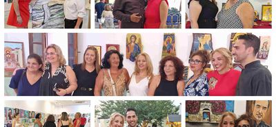 Εντυπωσίασε και φέτος η έκθεση ζωγραφικής και αγιογραφίας των μαθητών της Μ. Βαμβακούση 