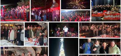 Λαμπερή η φωταγώγηση του Χριστουγεννιάτικου δέντρου στην Κω