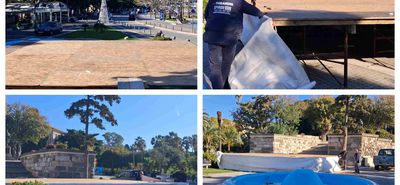 Προετοιμασίες για το σημερινό άναμμα του Χριστουγεννιάτικου δέντρου στο Λιμάνι της Κω