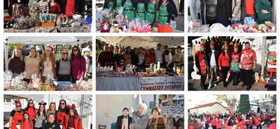 Γιορτινή ατμόσφαιρα και χαμόγελα στο Χριστουγεννιάτικο παζάρι στο Πυλί