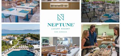 Neptune Luxury Resort:  Νέος σχεδιασμός και αισθητική για το κεντρικό εστιατόριο και την Palace Pool