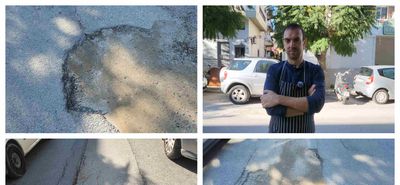 Κ. Πετρόπουλος: Συχνά τα ατυχήματα πεζών στην οδό Σκ. Ζερβου λόγω των λακκουβών 