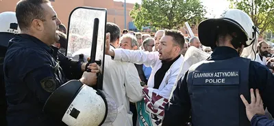 Ένταση στο νοσοκομείο «Αττικόν» λίγο πριν την επίσκεψη Μητσοτάκη-Γεωργιάδη  