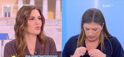 ΣΚΑΪ: Ένταση στην εκπομπή της Φαίης Μαυραγάνη - Η Ζωή Κωνσταντοπούλου αποχώρησε on air 
