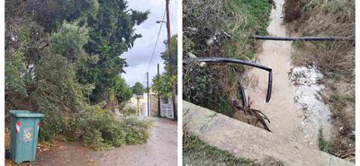 Σε επιφυλακή η πολιτική προστασία στην Κω για την κακοκαιρία “Byron” - Πλημμύρισαν δρόμοι και ποταμοί, πτώσεις δέντρων κ.α.