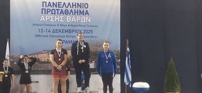 Τρία χάλκινα μετάλλια η Σταματία Αδαμαντίδη στο Πανελλήνιο πρωτάθλημα αρσης βαρών 