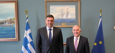 Συνάντηση του Βασίλη Α. Υψηλάντη με τον Υπουργό Ναυτιλίας Βασίλη Κικίλια  