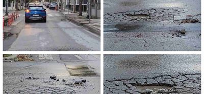 Βομβαρδισμένο τοπίο θυμίζει ο δρόμος στα φανάρια της Ελ. Βενιζέλου στην πόλη της Κω